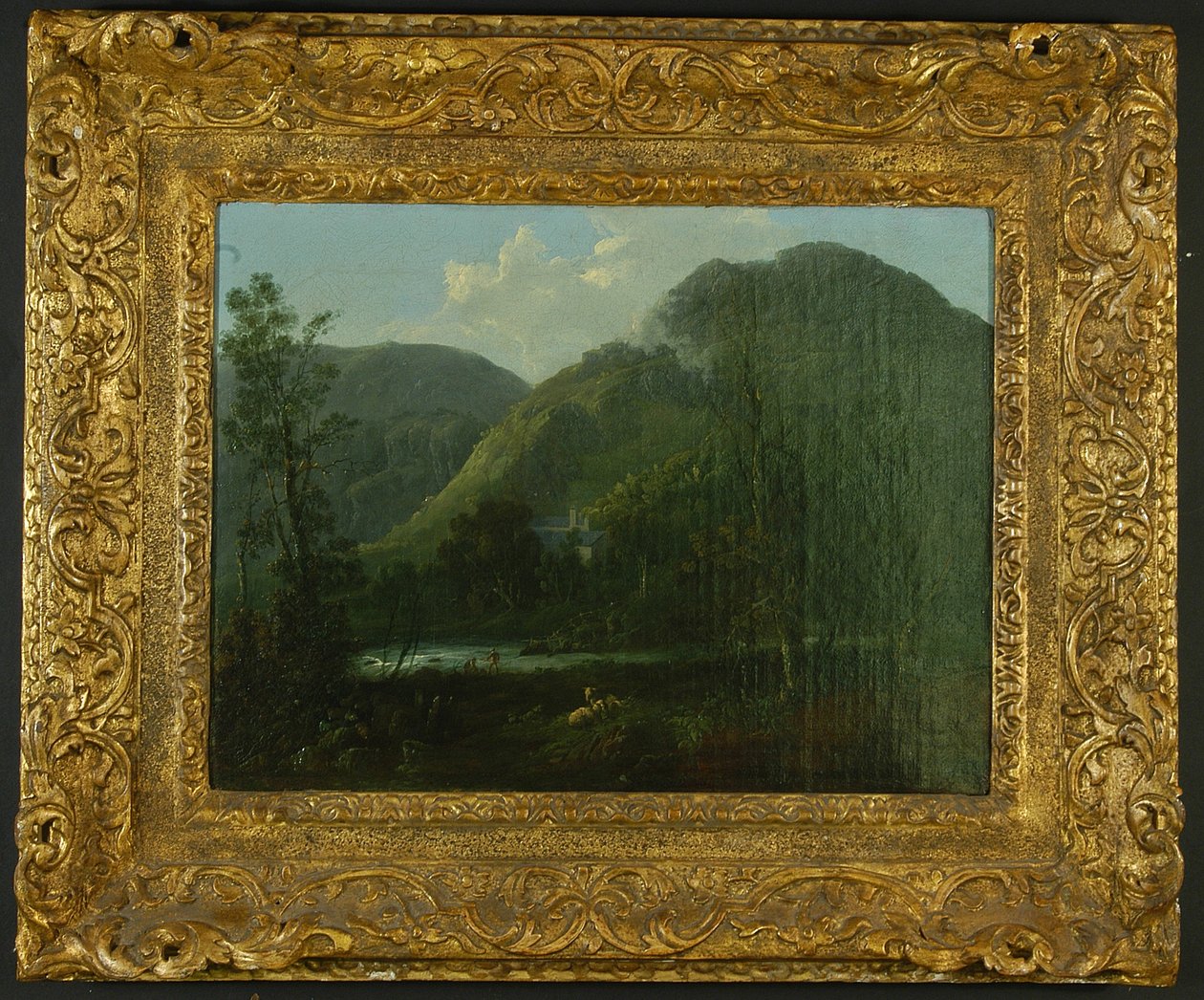 Rydal Hall, ca 1790 olja på duk av Thomas Sautelle Roberts