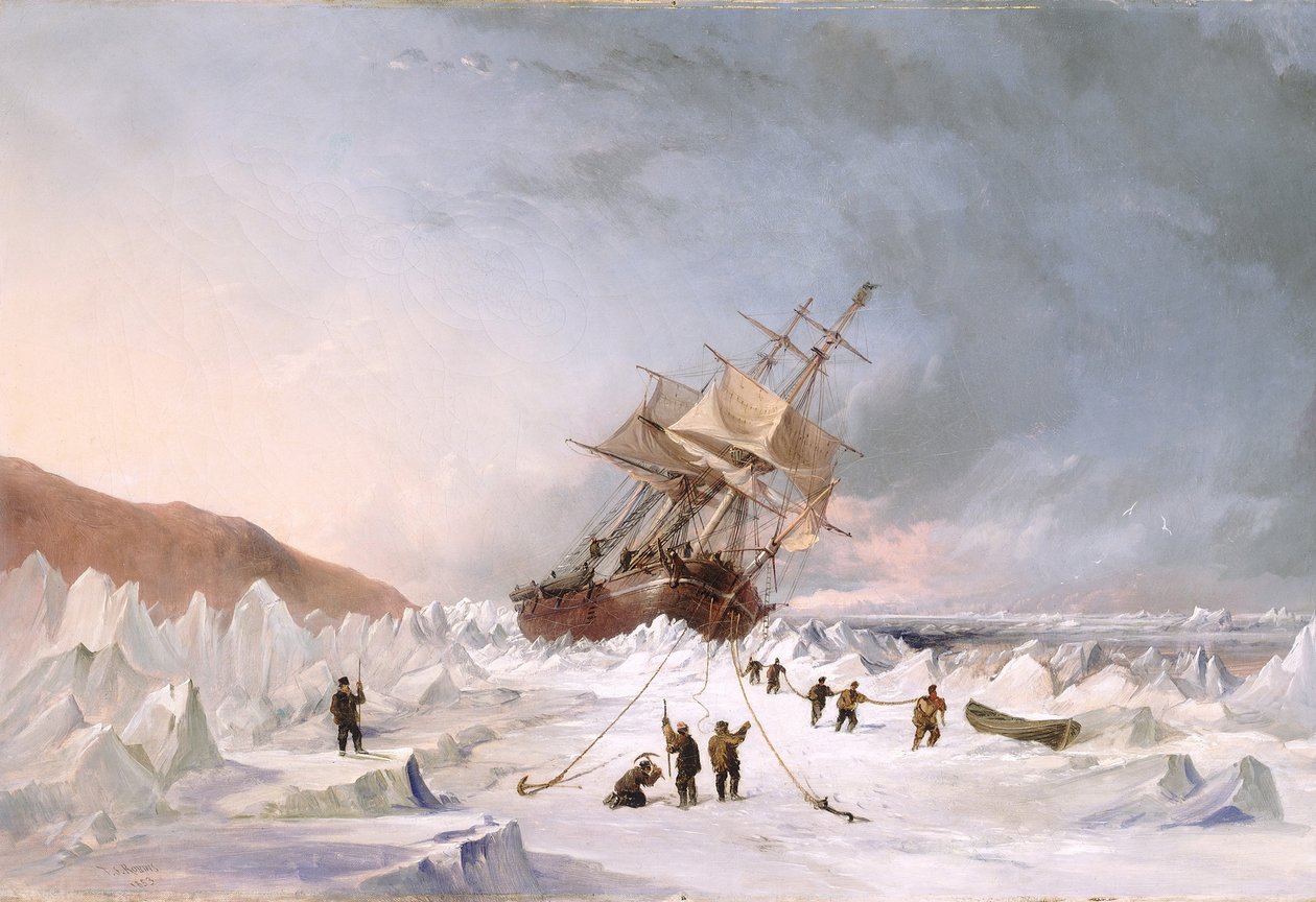 HMS "Assistance" i isen av Thomas Sewell Robins