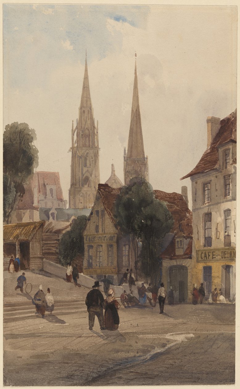 En  gata i Chartres av Thomas Shotter Boys