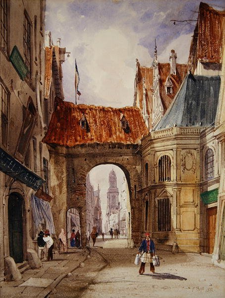 Antwerpen (akvarell & kroppsfärg på papper) av Thomas Shotter Boys