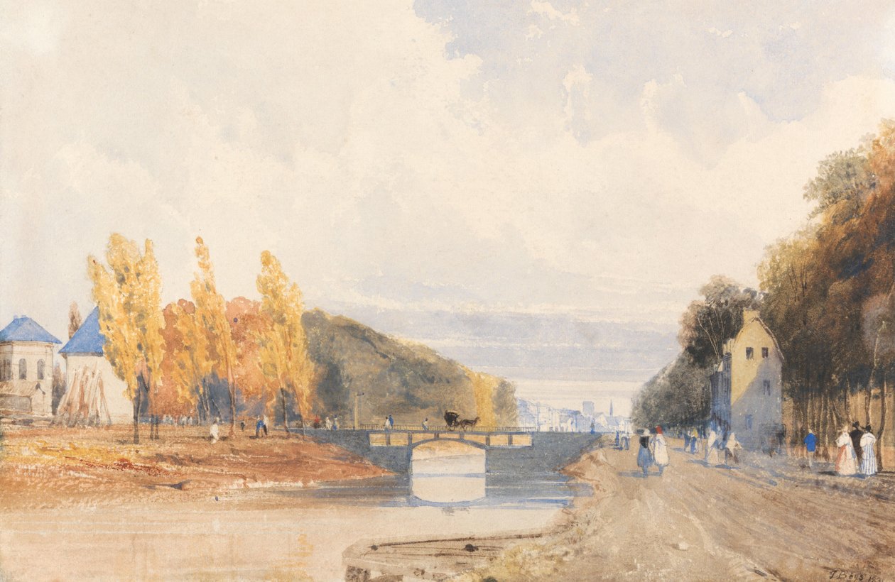Bryssel från Parisvägen av Thomas Shotter Boys