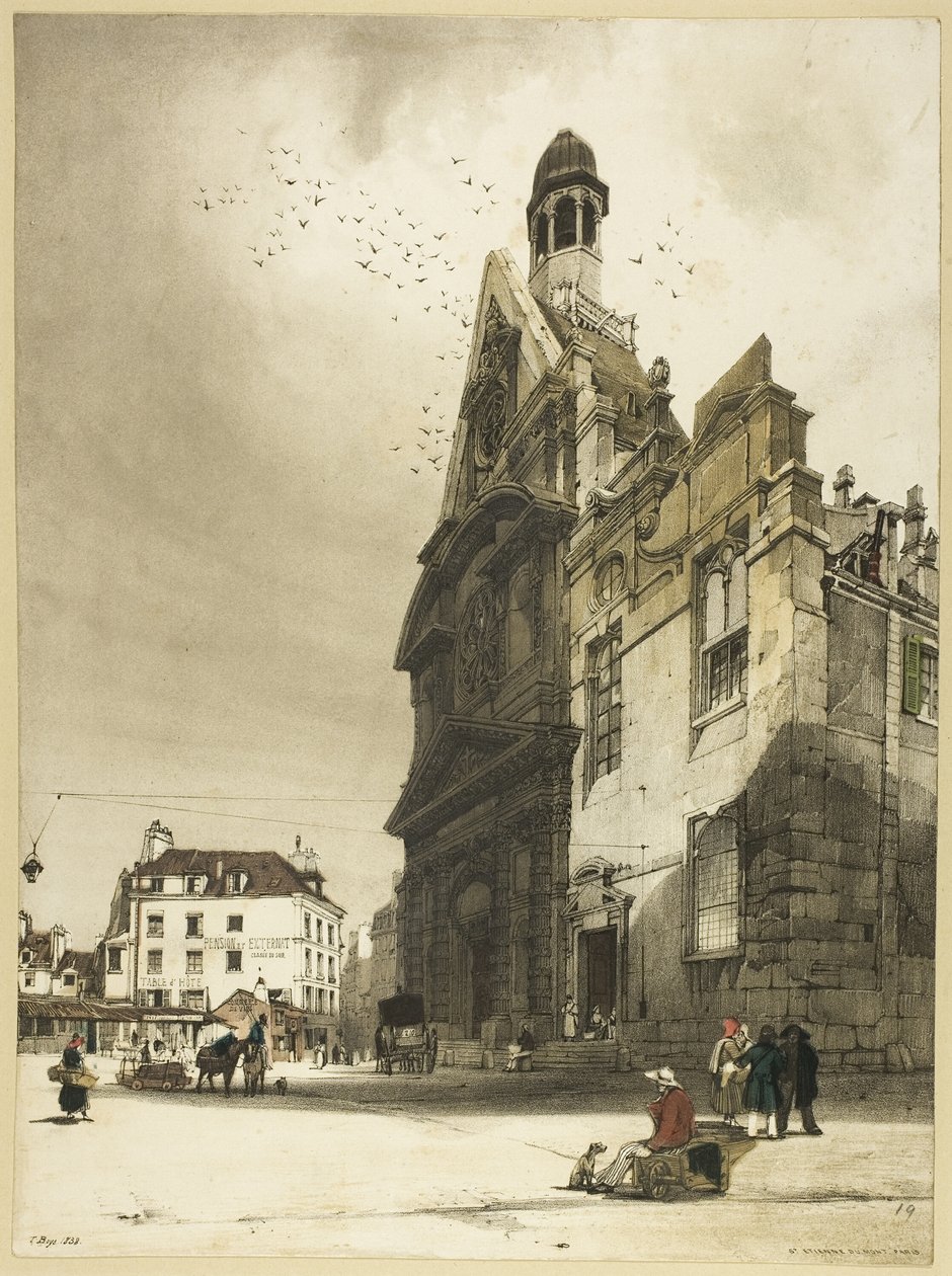 Kyrkan St Etienne du Mont, Paris av Thomas Shotter Boys