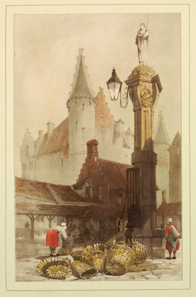Fiskmarknad, Antwerpen av Thomas Shotter Boys