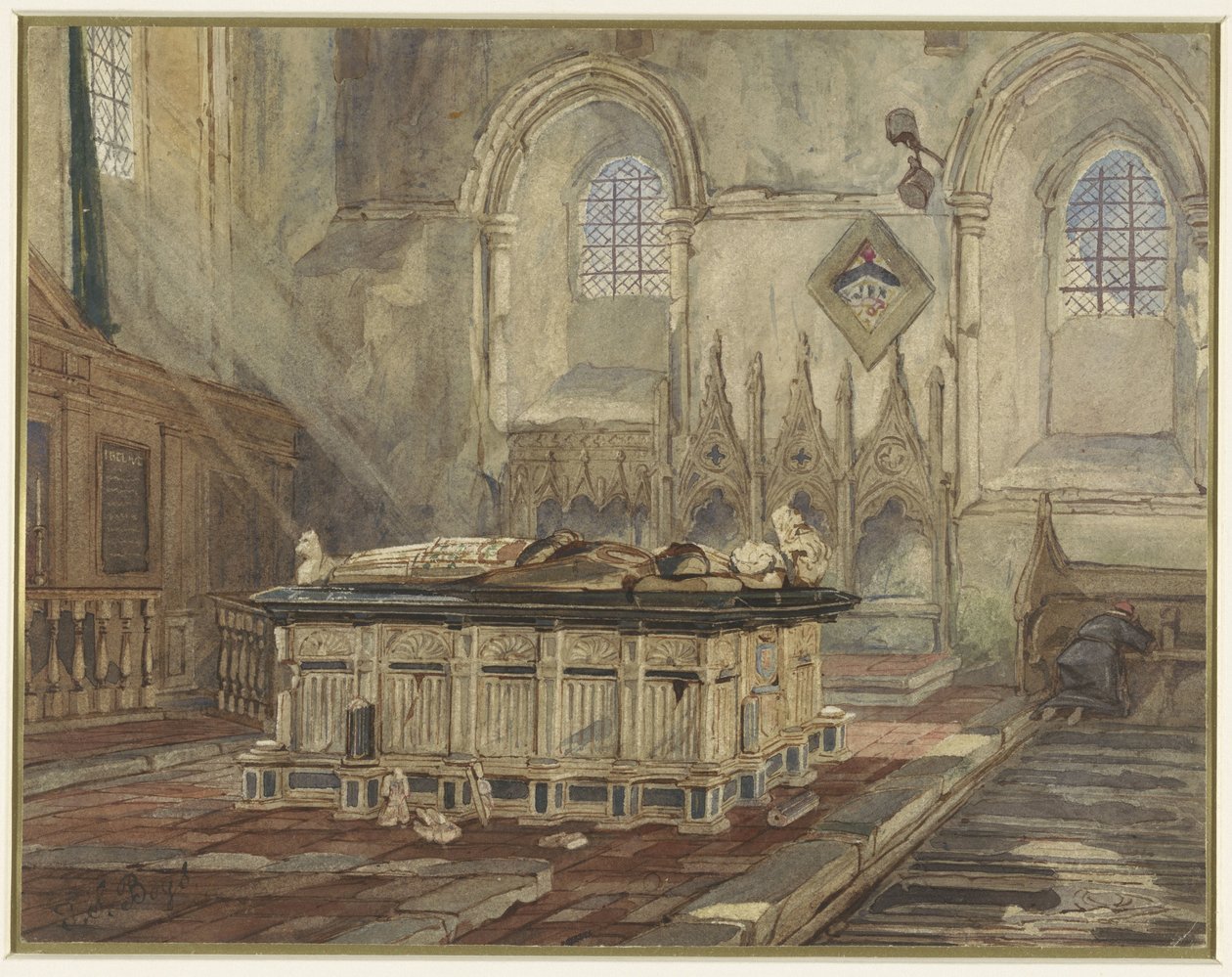 Tomb av Sir George Broke, Lord Cobham och hans fru Anne av Thomas Shotter Boys
