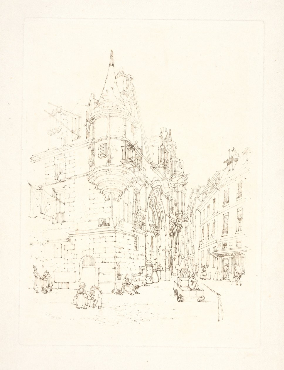 Hotel de Sens, Paris av Thomas Shotter Boys