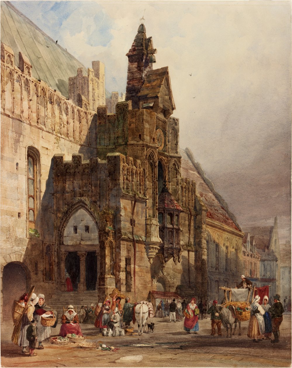 St Omers stadshus, Pas de Calais av Thomas Shotter Boys