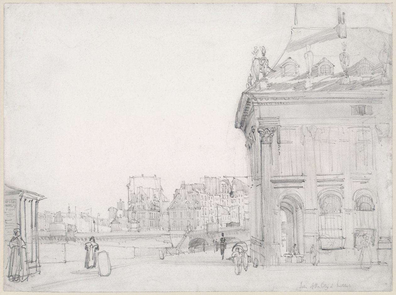 Ile de la Cité från Institut, Paris av Thomas Shotter Boys