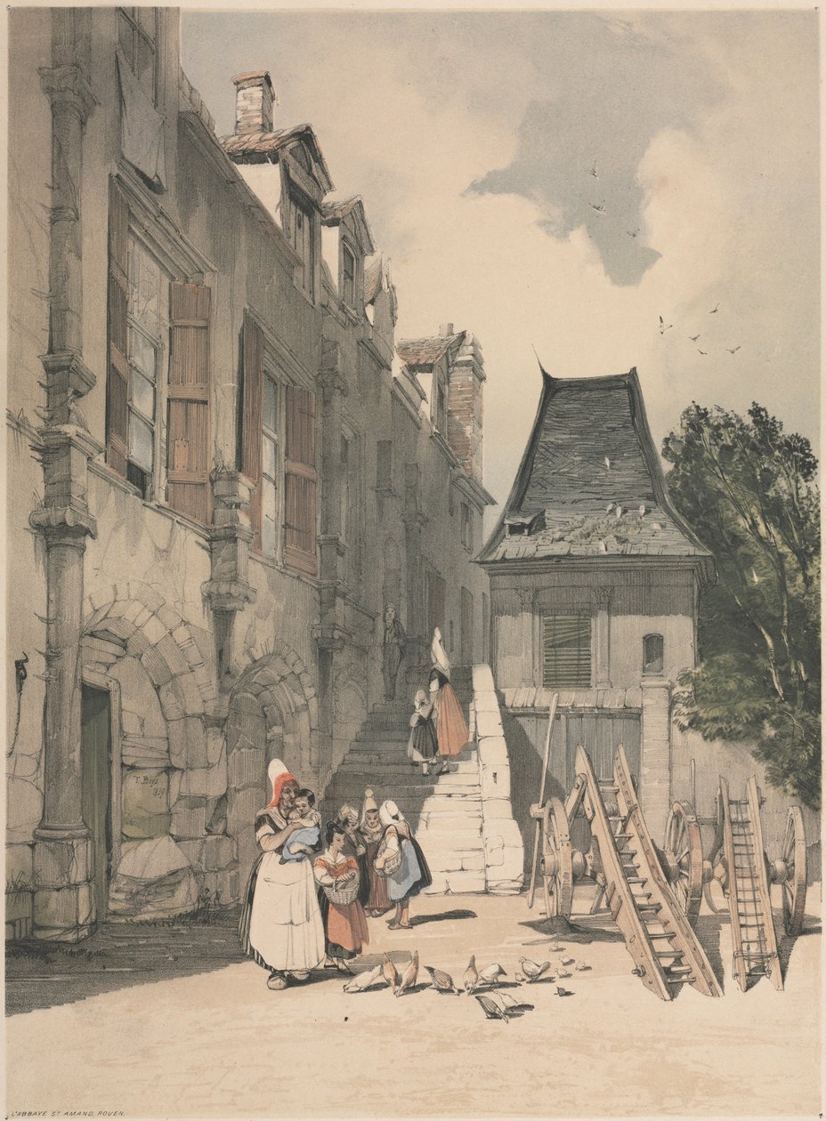 St. Amand Abbey, Rouen av Thomas Shotter Boys