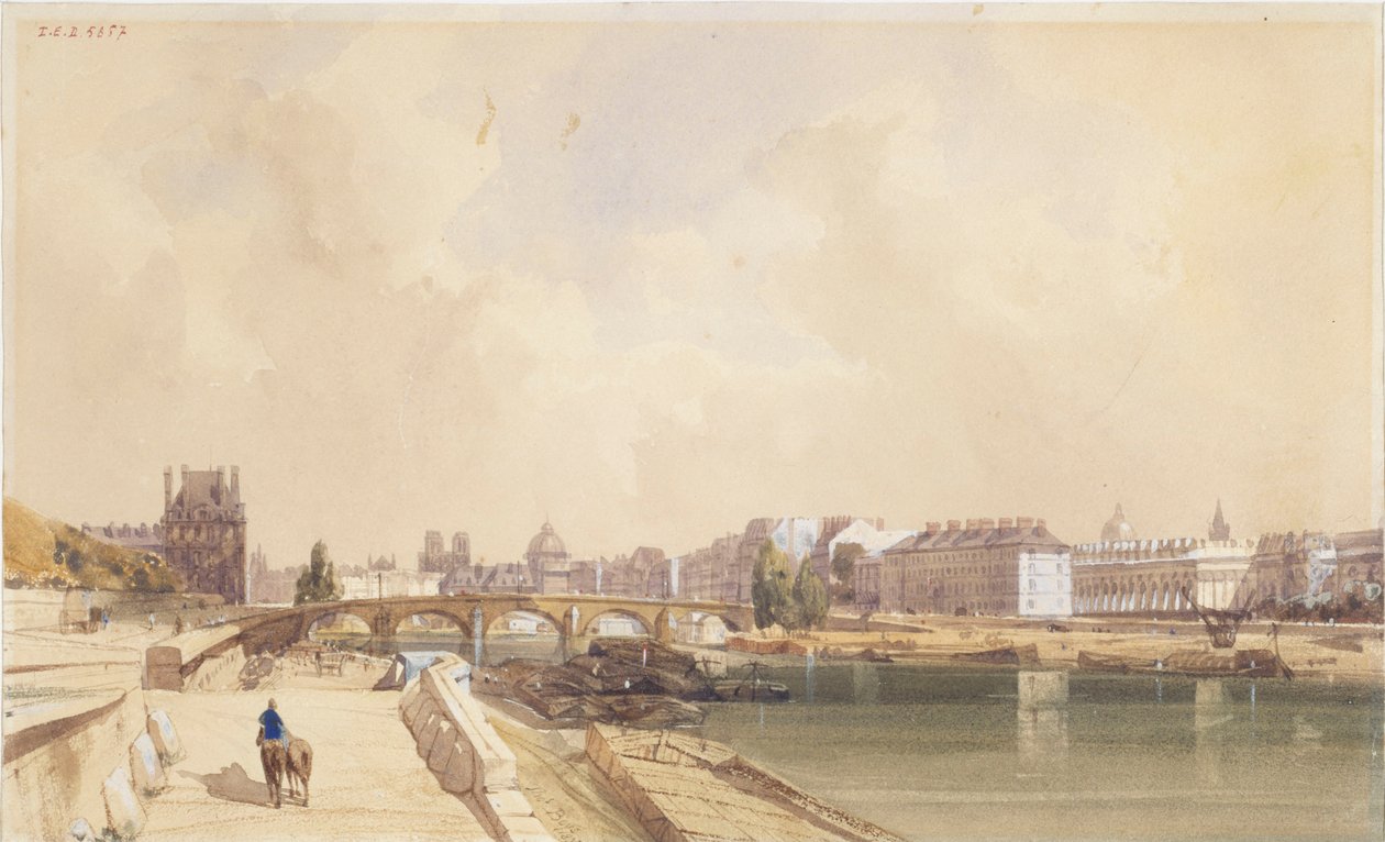 Pont Royal år 1833 av Thomas Shotter Boys