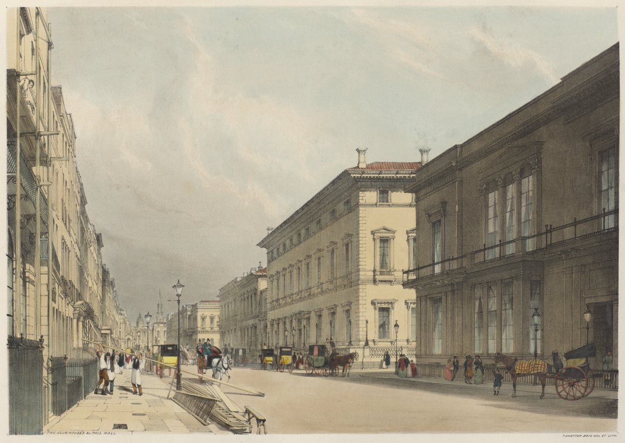 London som det är: Klubbhusen, Pall Mall av Thomas Shotter Boys