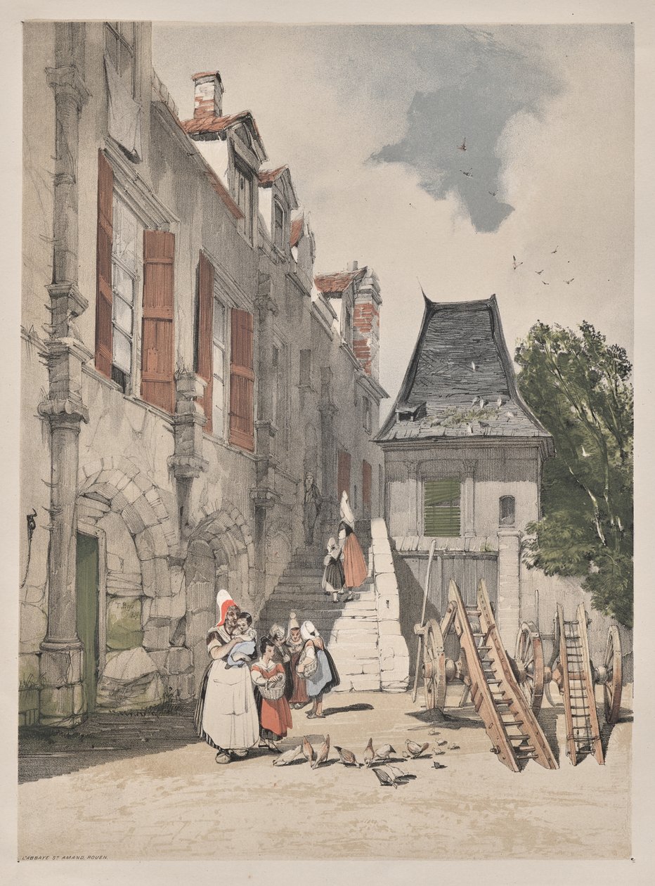 Pittoresk arkitektur i Paris, Gent, Antwerpen, Rouen: L