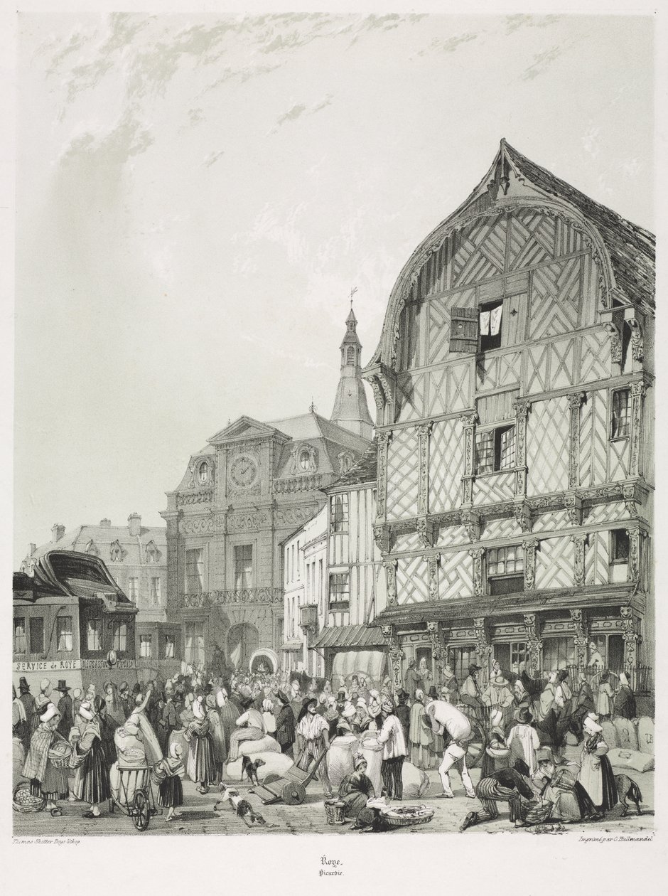 Pittoreska och romantiska resor i gamla Frankrike, Picardie (Vol. 2): Roye av Thomas Shotter Boys