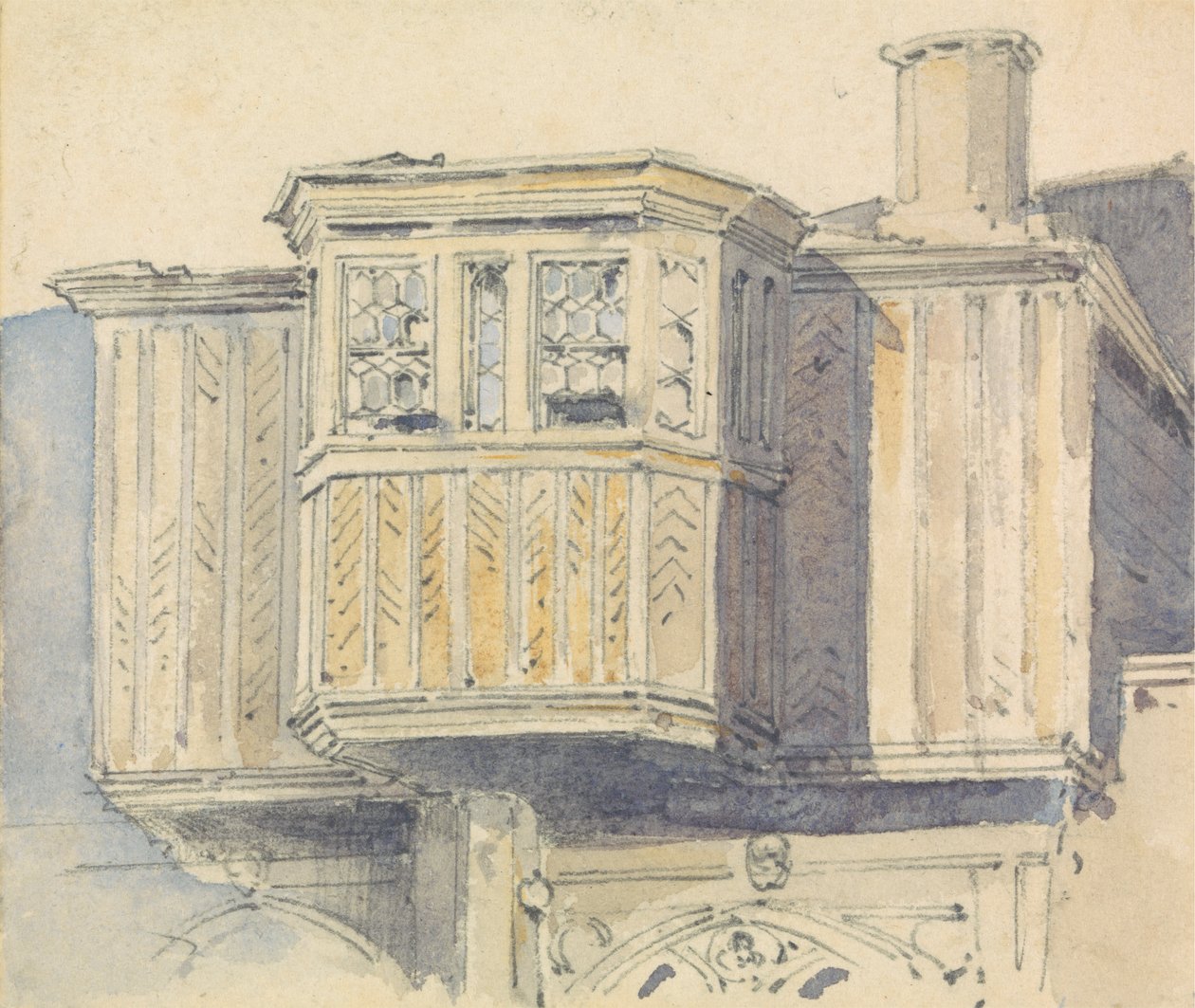 Drottning Anne Boleyns rum, Windsor Castle av Thomas Shotter Boys