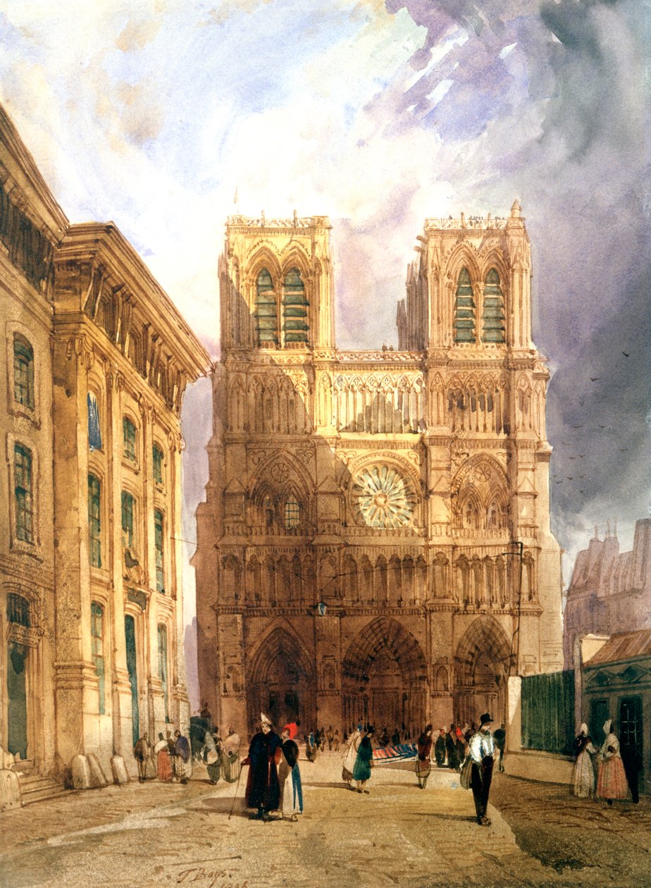 Notre Dame-katedralen, 1836 av Thomas Shotter Boys