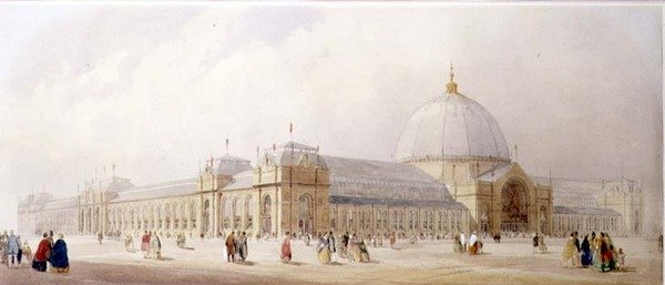 De internationella utställningsbyggnaderna, South Kensington av Thomas Shotter Boys