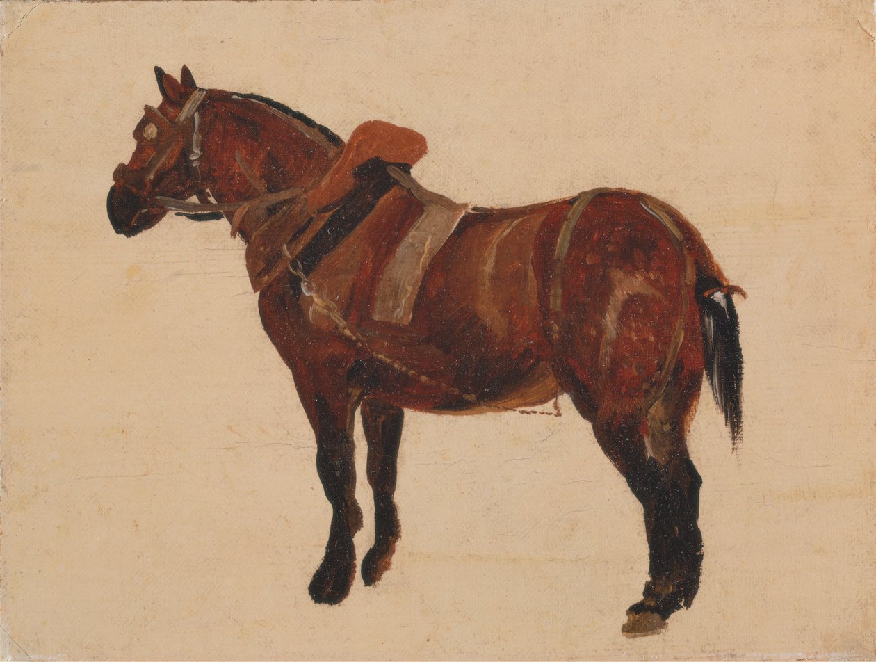 Studie av en arbetshäst av Thomas Sidney Cooper