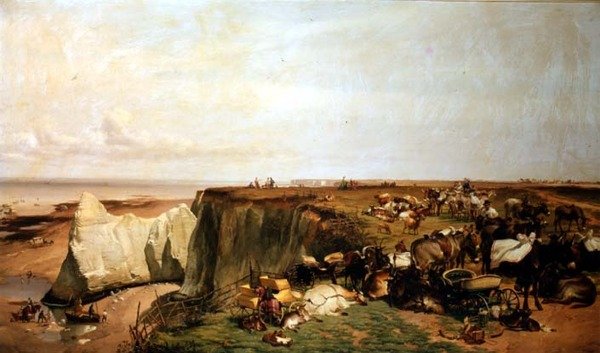 Väntar på hyra av Thomas Sidney Cooper