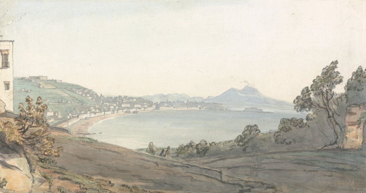 Chiaja av Neapel från Posillipo av Thomas Smith of Derby