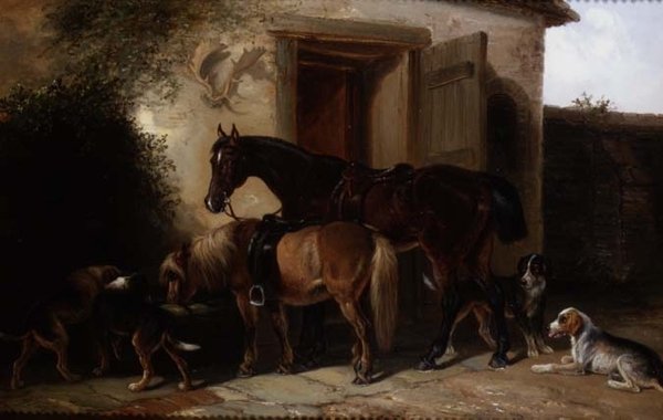 Vid tråget (olja) av Thomas Smythe
