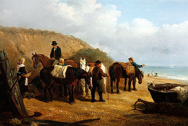 Waiting for the Catch (olja på duk) av Thomas Smythe