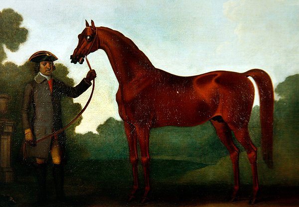 Mr Charles Wilsons Arabian with a Groom (olja på duk) av Thomas Spencer