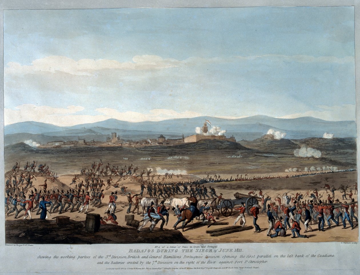 Badajoz Under belägringen av juni 1811, plåt 4 från 