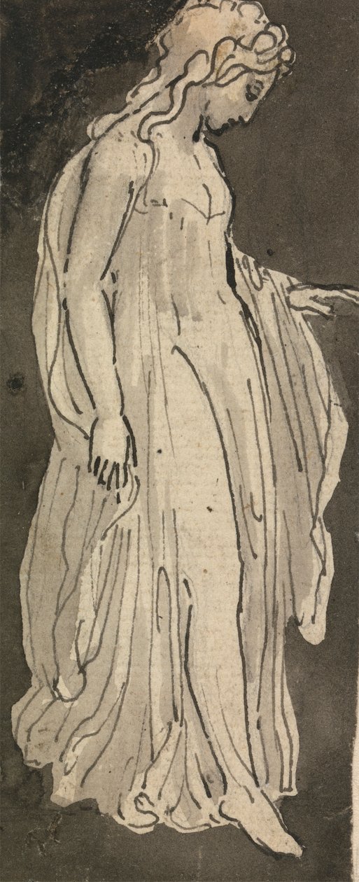 Flicka, Hellängd, Högervänd av Thomas Stothard