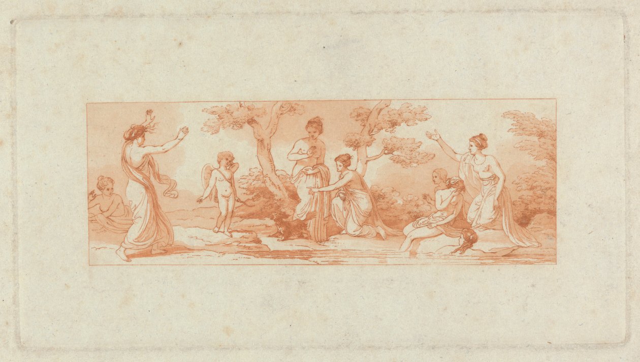 [En från] Två album, innehållande totalt 213 teckningar av Stothard för bokillustrationer av Thomas Stothard