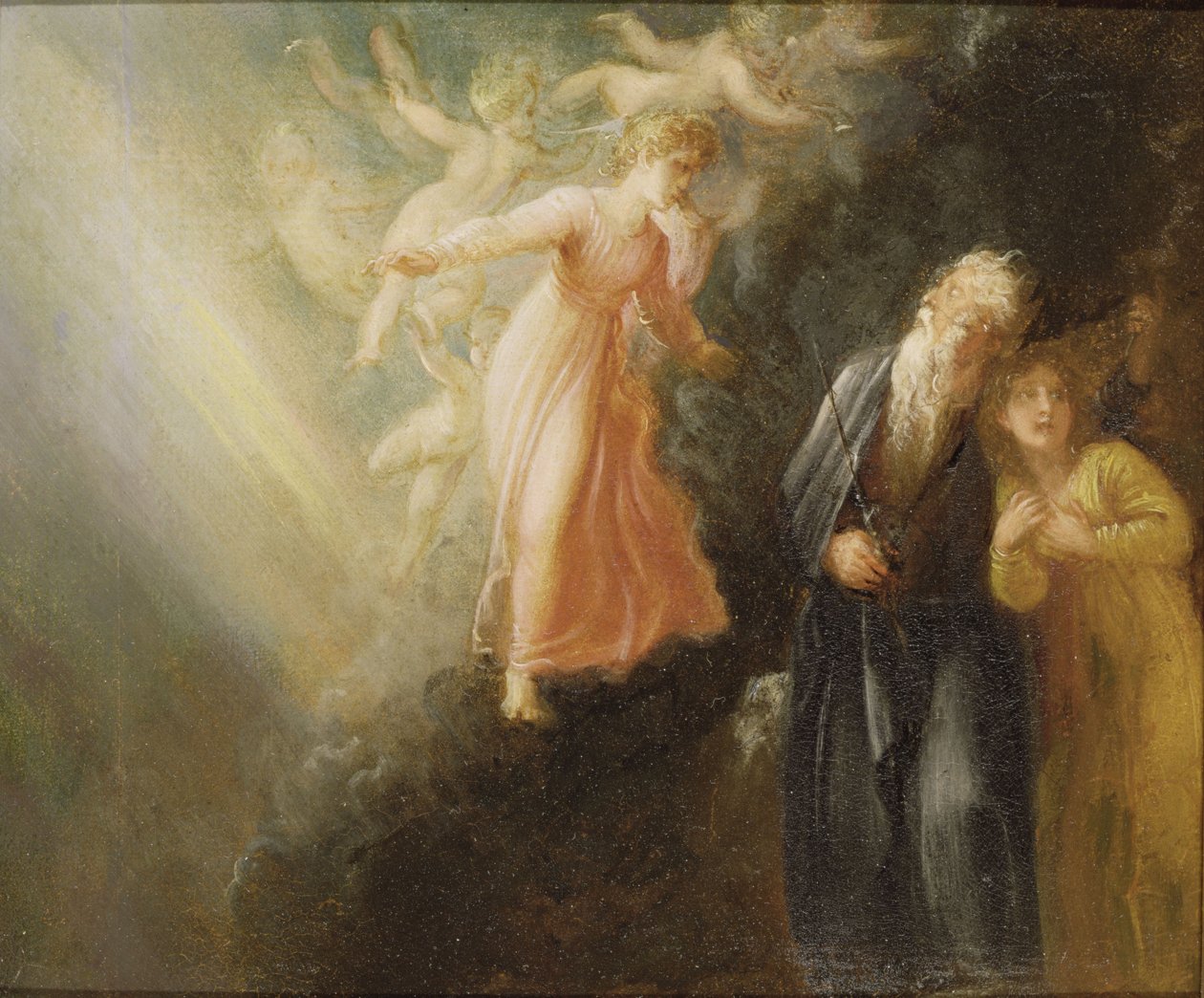 Prospero, Miranda och Ariel, från 