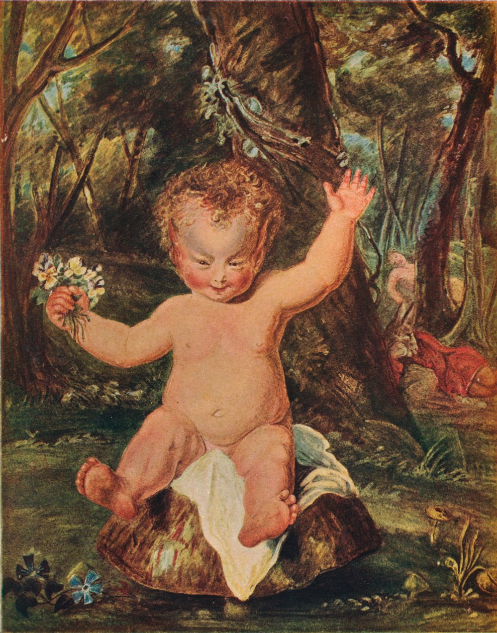 Puck, från en vattenfärgsteckning av Stoddart, efter Reynolds, 1789, 1903 av Thomas Stothard