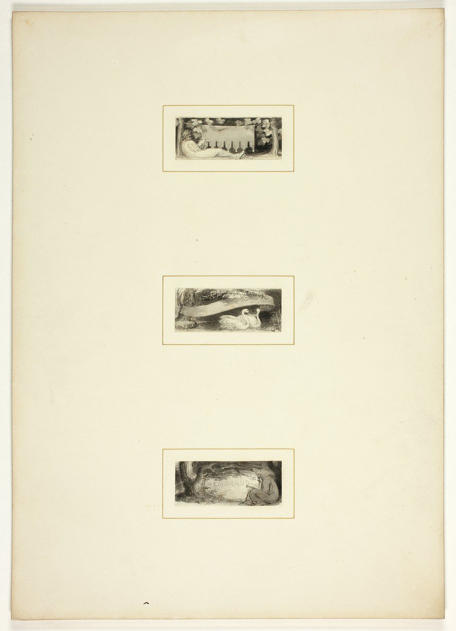 Studera för en tallrik från Telemachos av Thomas Stothard