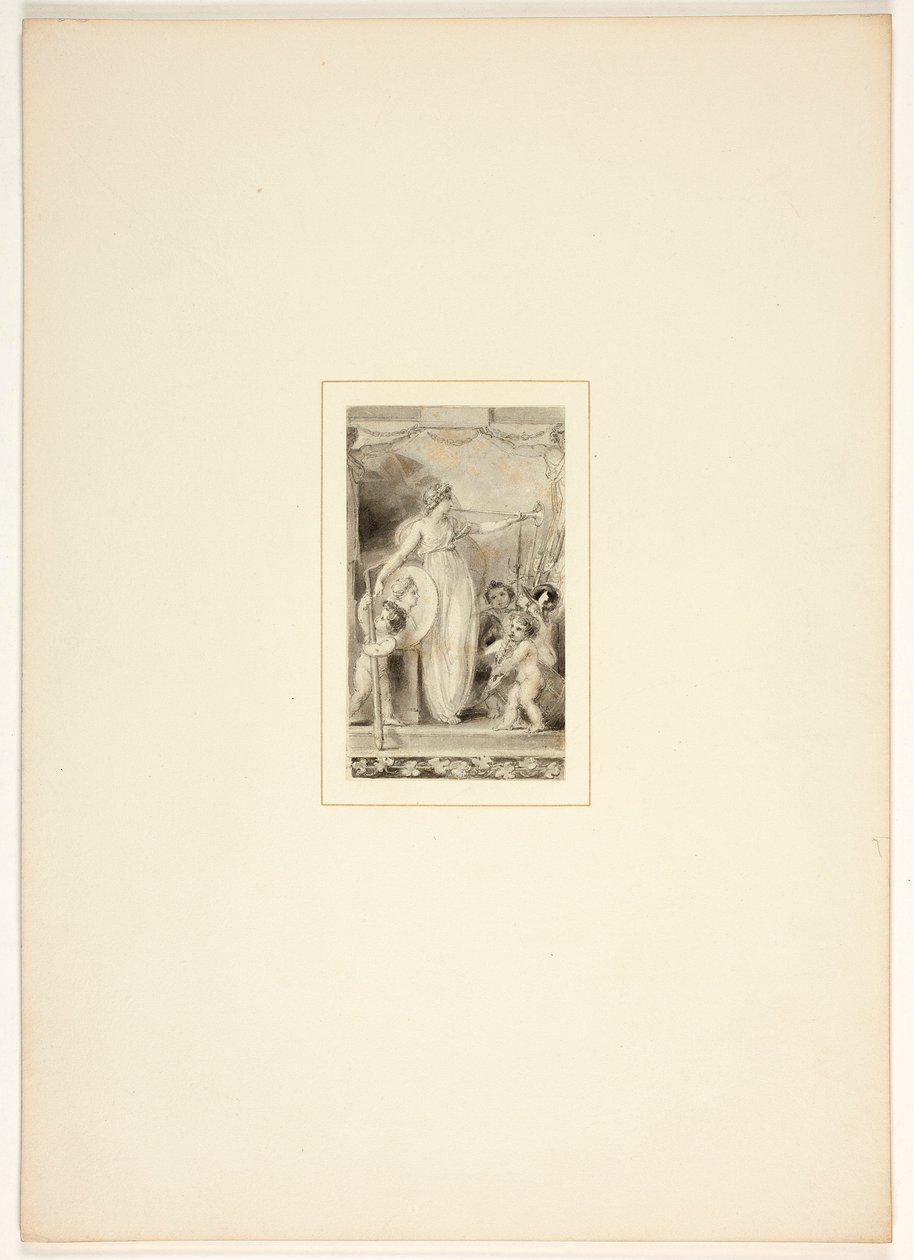 Studie för en plansch ur Uppgiften av Thomas Stothard