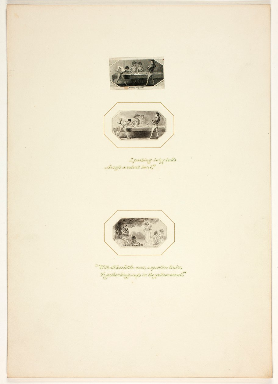 Studie för en plansch ur Uppgiften av Thomas Stothard