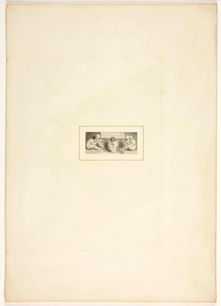 Studie för en plansch ur Uppgiften av Thomas Stothard