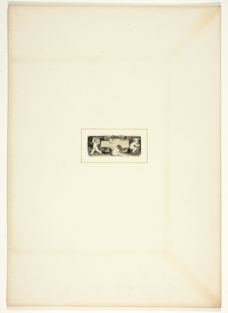 Studera för en tallrik från The Triumphs of Temper, i Royal Engagements Pocket Book från 1796 av Thomas Stothard