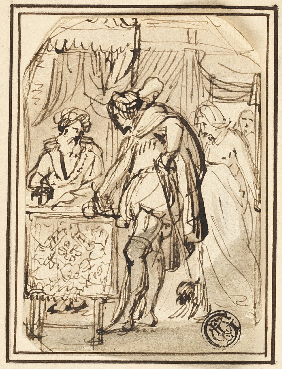 Ung man vid skrivarens bord av Thomas Stothard