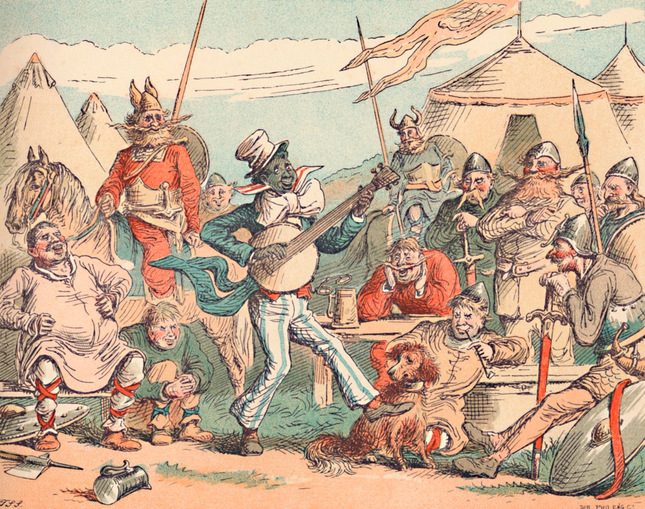 Kung Alfred i det danska lägret, c1884 av Thomas Strong Seccombe