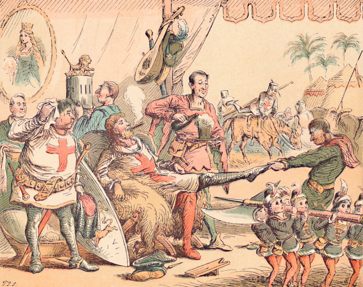 Kung Richard I i Palestina, c1884 av Thomas Strong Seccombe