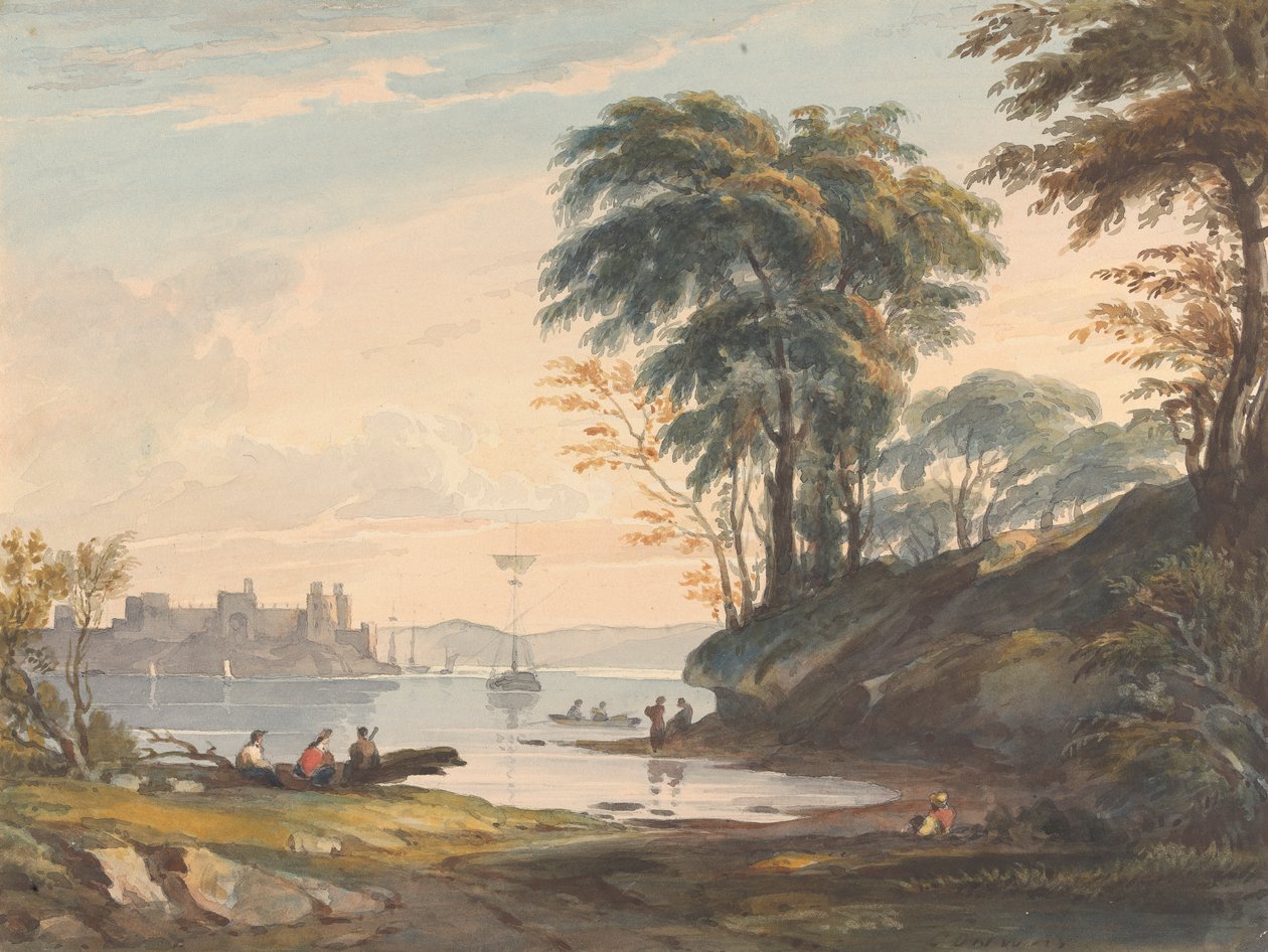 15 augusti. Conwy Castle av Thomas Sully
