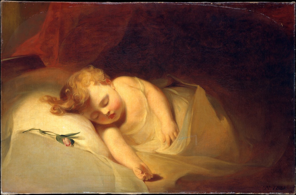 Sovande barn (Rosknoppen) av Thomas Sully