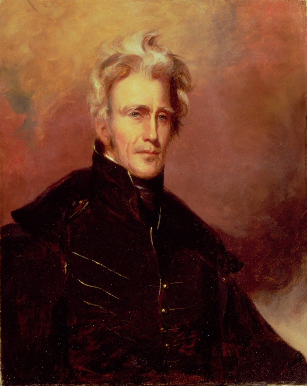 Porträtt av Andrew Jackson, 1858 av Thomas Sully