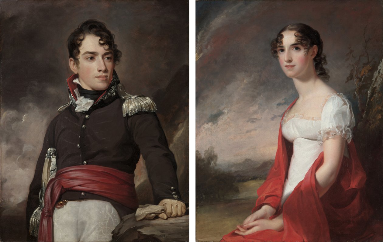 Porträtt av Jean Terford David och Mary Sicard David av Thomas Sully
