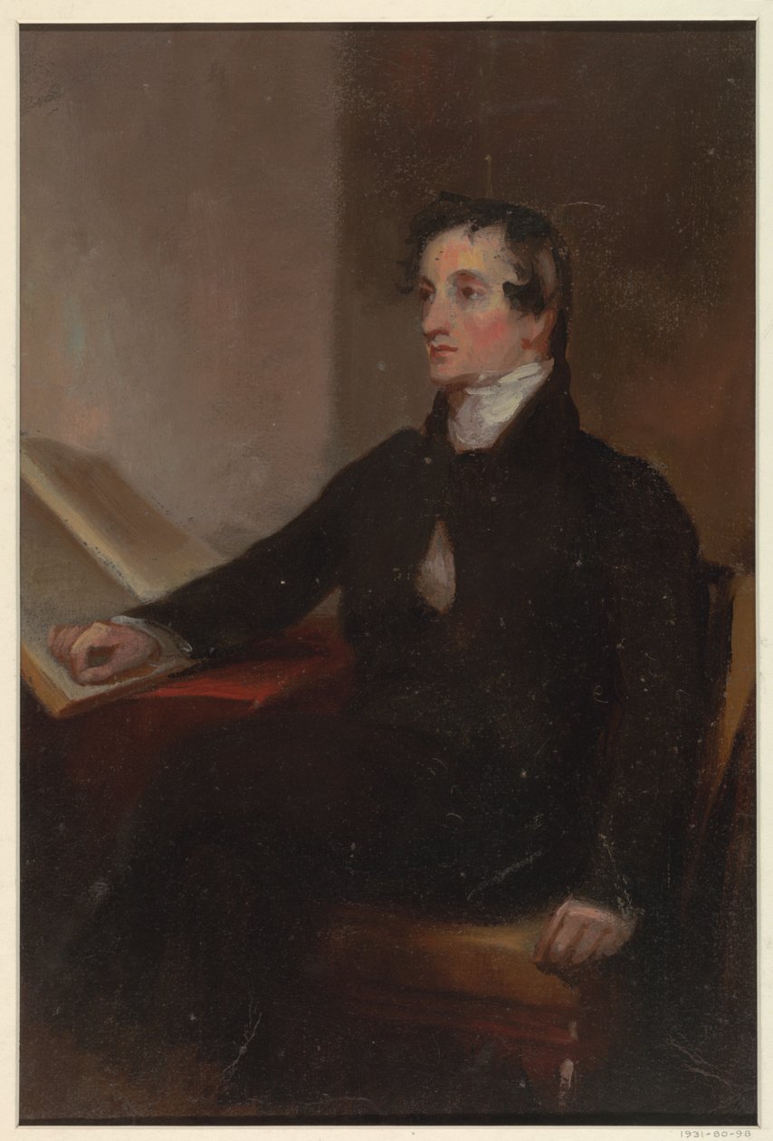 Studie för "The Reverend Thomas Stockton," San Francisco Museum of Fine Arts, San Francisco, CA av Thomas Sully