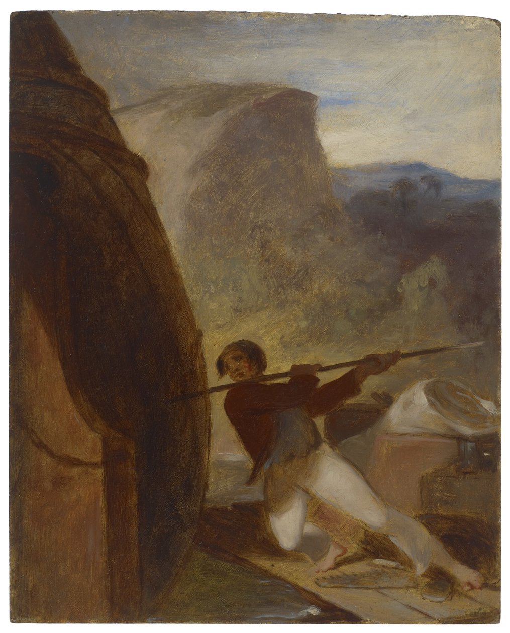 Besök på vraket, ca 1856 av Thomas Sully