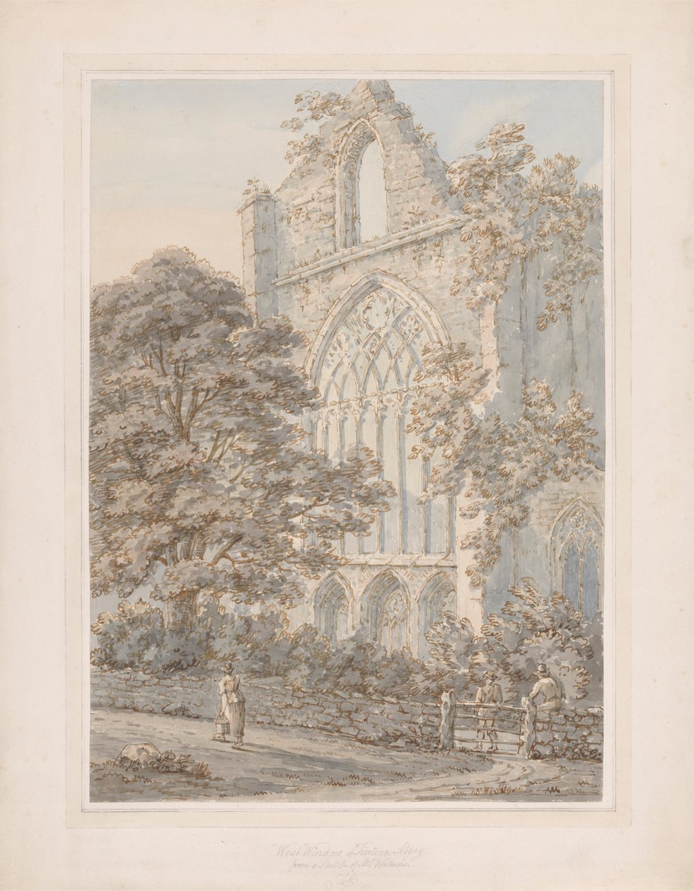 Västra fönstret i Tintern Abbey av Thomas Sunderland