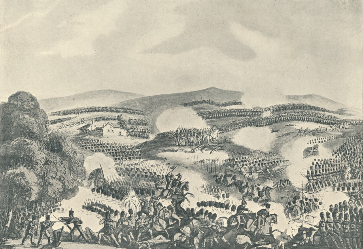 Slaget vid Quatre Bras, 16 juni 1815, 1815 1909 av Thomas Sutherland