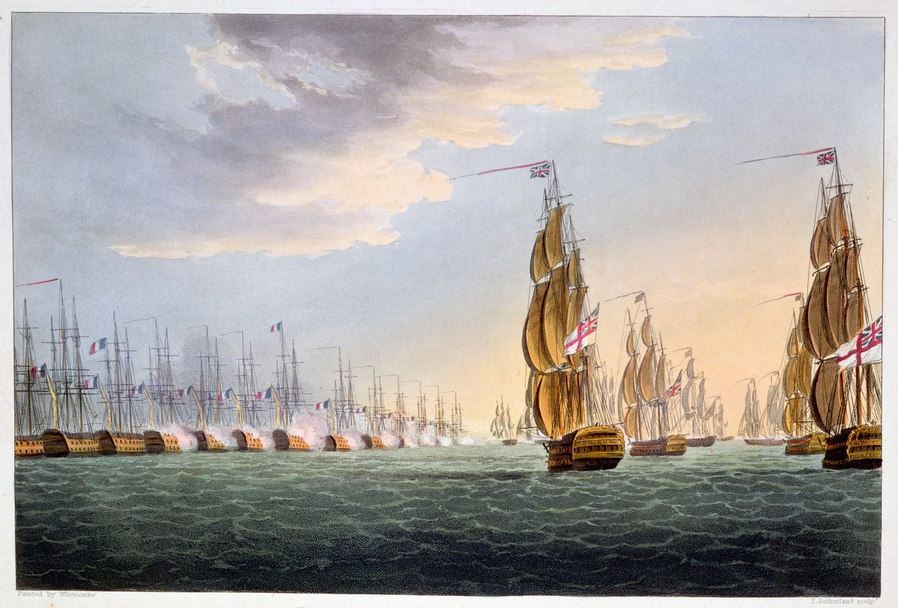 Slaget vid Nilen, 1 augusti 1798 1816 av Thomas Sutherland