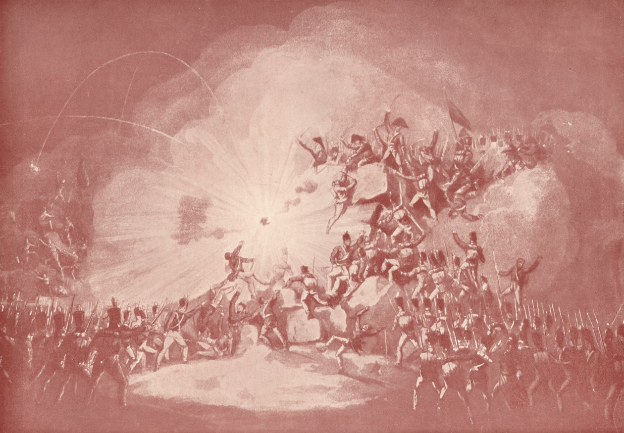 Stormningen av Ciudad Rodrigo, 19 januari 1813, 1813 1909 av Thomas Sutherland