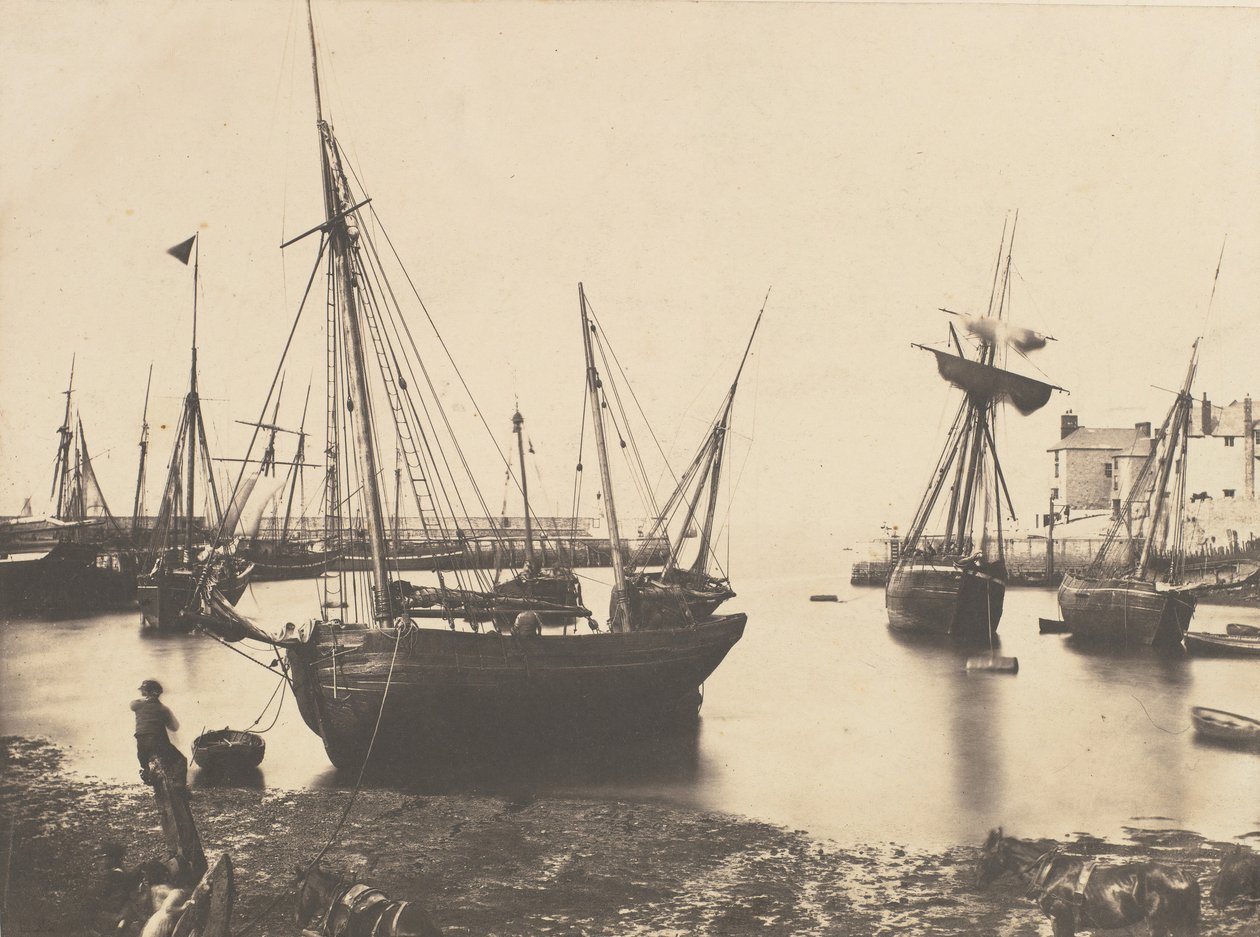 Hamnscenen, ca. 1855. av Thomas Sutton.