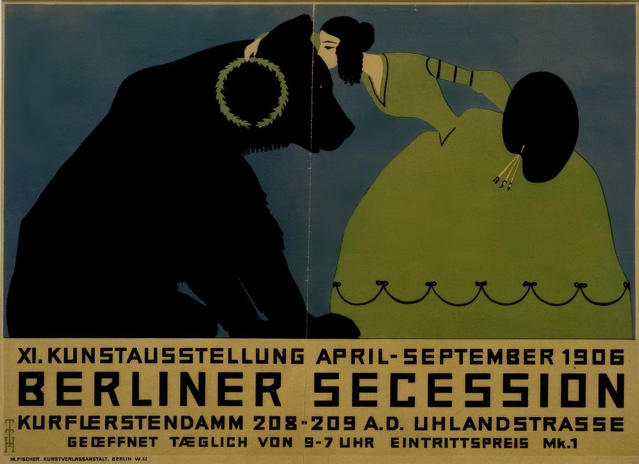 Berlin secession 1906 / T. Heine / affisch, 1906 av Thomas Theodor Heine